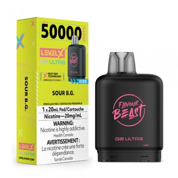 Level X Ultra Sour B.G. Iced 50k 20mg